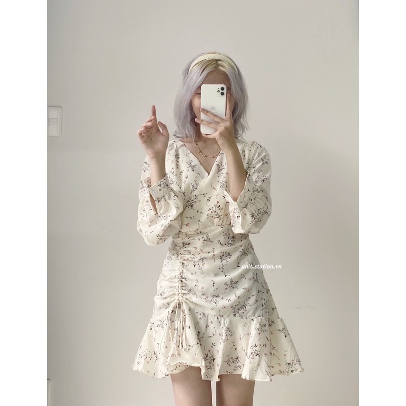 Đầm hoa dây rút