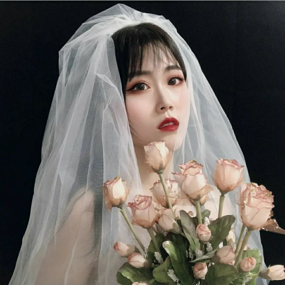 Mạng Che Mặt Cô Dâu Màu Trắng/Đen Dáng Dài Phong Cách Mori Đơn Giản Dùng Làm Đạo Cụ Chụp Ảnh
