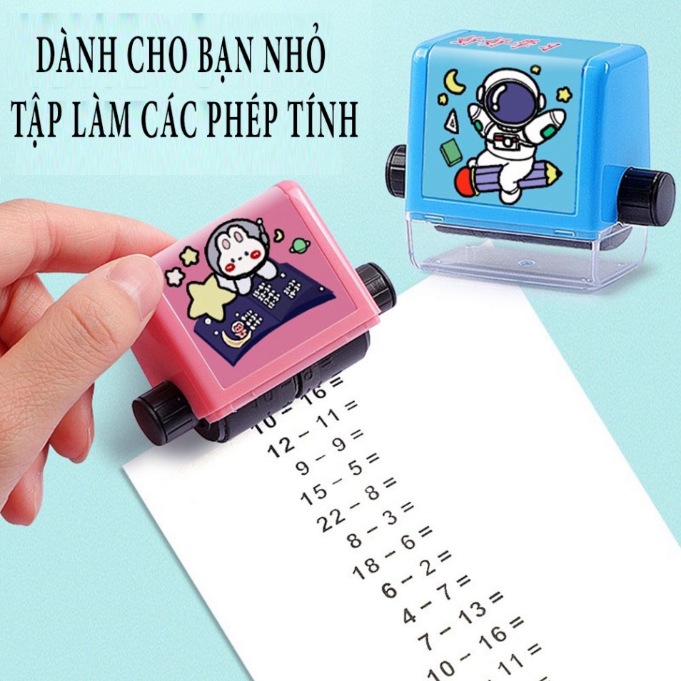 Đồ chơi in con lăn tạo phép tính cộng trừ,máy tạo phép tính đơn giản ra bài tập cho bé học toán