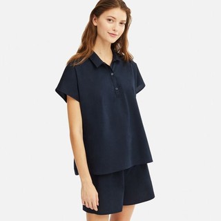 [UNIQLO NHẬT] Bộ mặc nhà đùi xanh navy