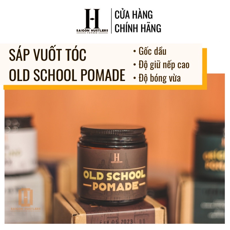 Sáp vuốt tóc Old School pomade  4oz / 114g