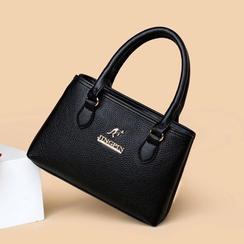 Túi Xách Tay Bằng Da Thiết Kế Thanh Lịch Thời Trang Dành Cho Phụ Nữ Trung Niên