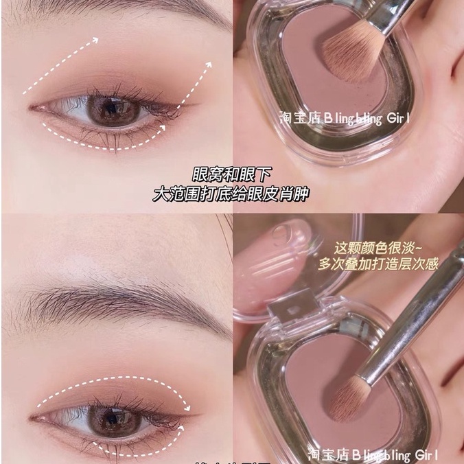 Phấn Mắt FAICCIA Màu Đơn Sắc Ánh Ngọc Trai Lấp Lánh Không Thấm Nước Và Mồ Hôi