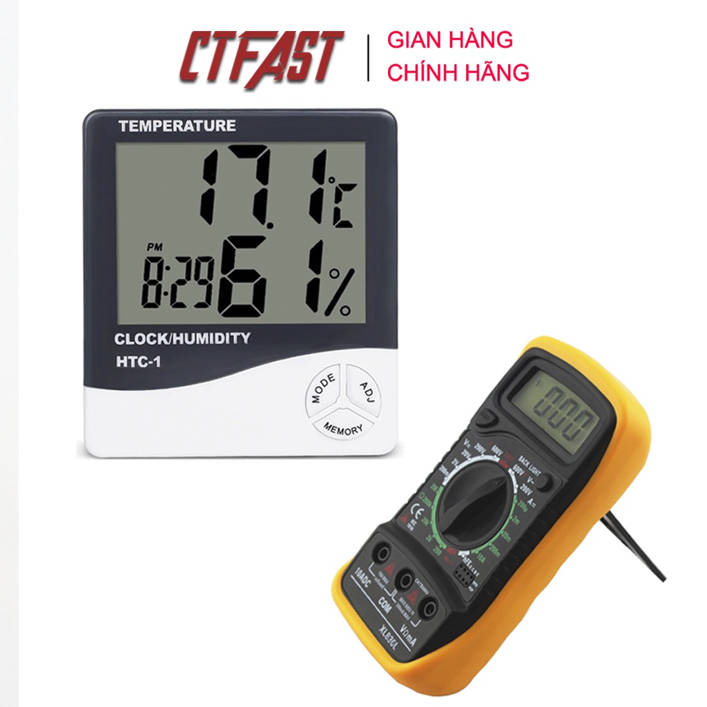 Đồng Hồ Đo Điện Vạn Năng Điện Tử CTFAST XL830L - Kèm Pin 9V
