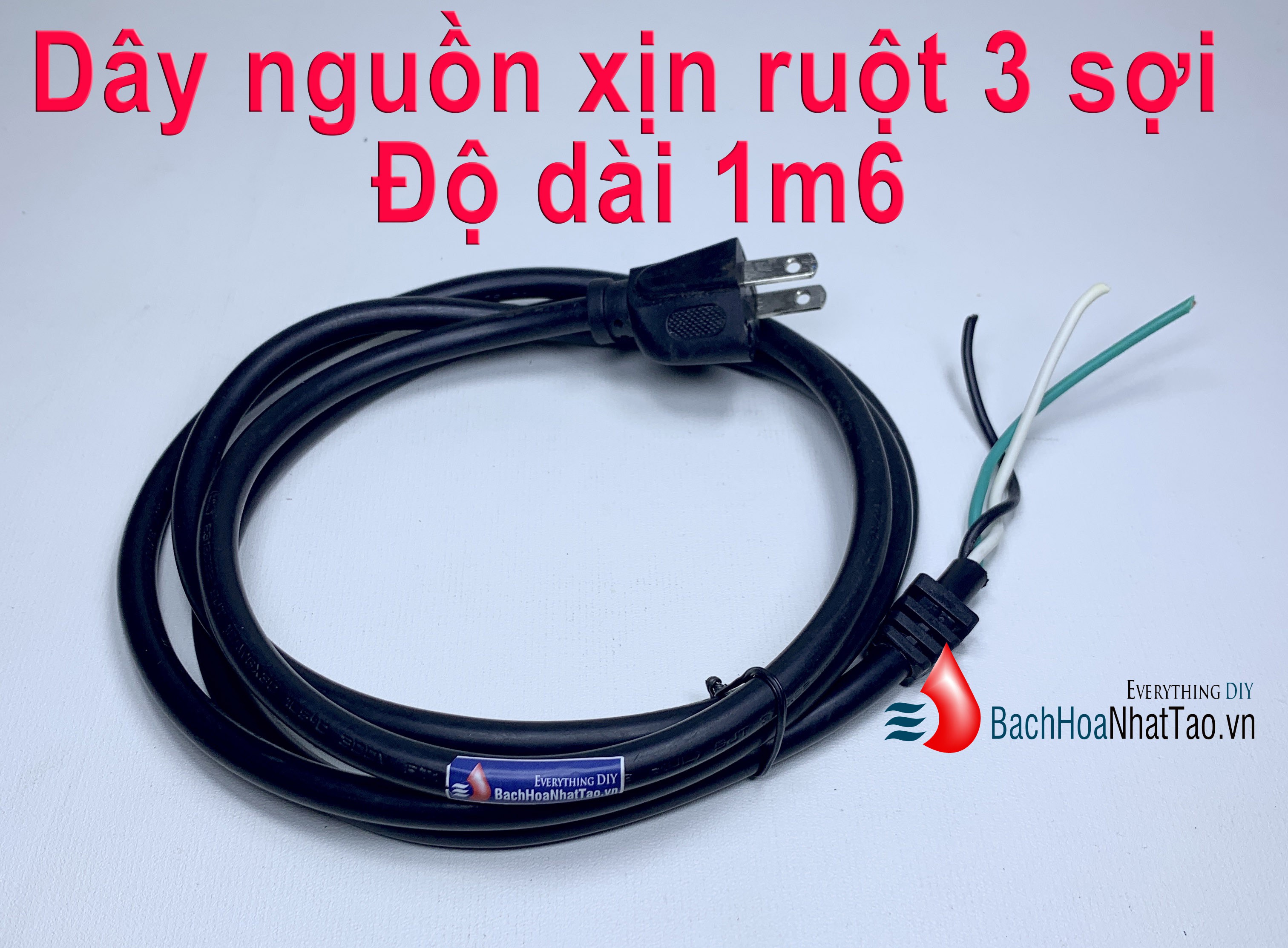 Dây nguồn 3 chấu dẹp