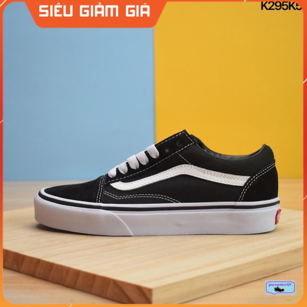 (FULL BOX+ QUÀ TẶNG) Giày thể thao Vans Old Skool, giày học sinh sinh viên màu đen cực đẹp 😄
