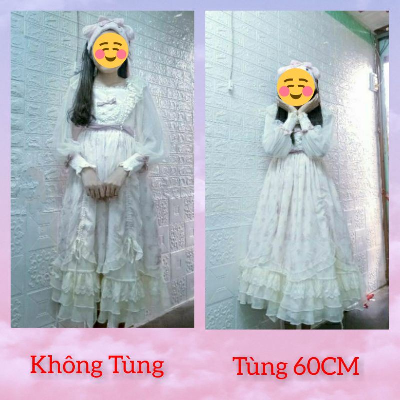Tùng làm phồng váy lolita 40-48-50-55-60cm