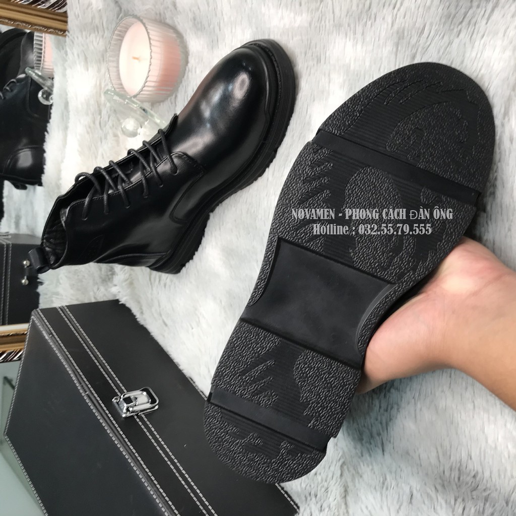 [SIÊU PHẨM HOT 2020] Giày boots da nam cao cấp/tặng lót giày tăng chiều cao/ chất ngông của đàn ông | BigBuy360 - bigbuy360.vn