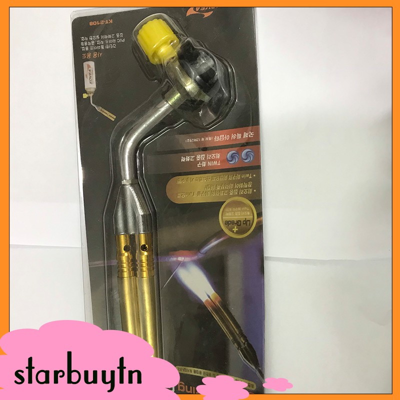 Đầu khò gas đôi lắp bình gas mini