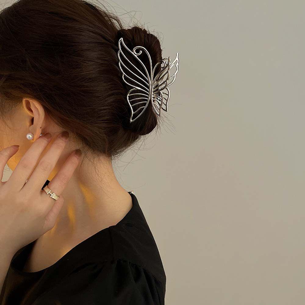 Kẹp Tóc Kim Loại Hình Cá Mập Phong Cách Hàn Quốc Cho Nữ