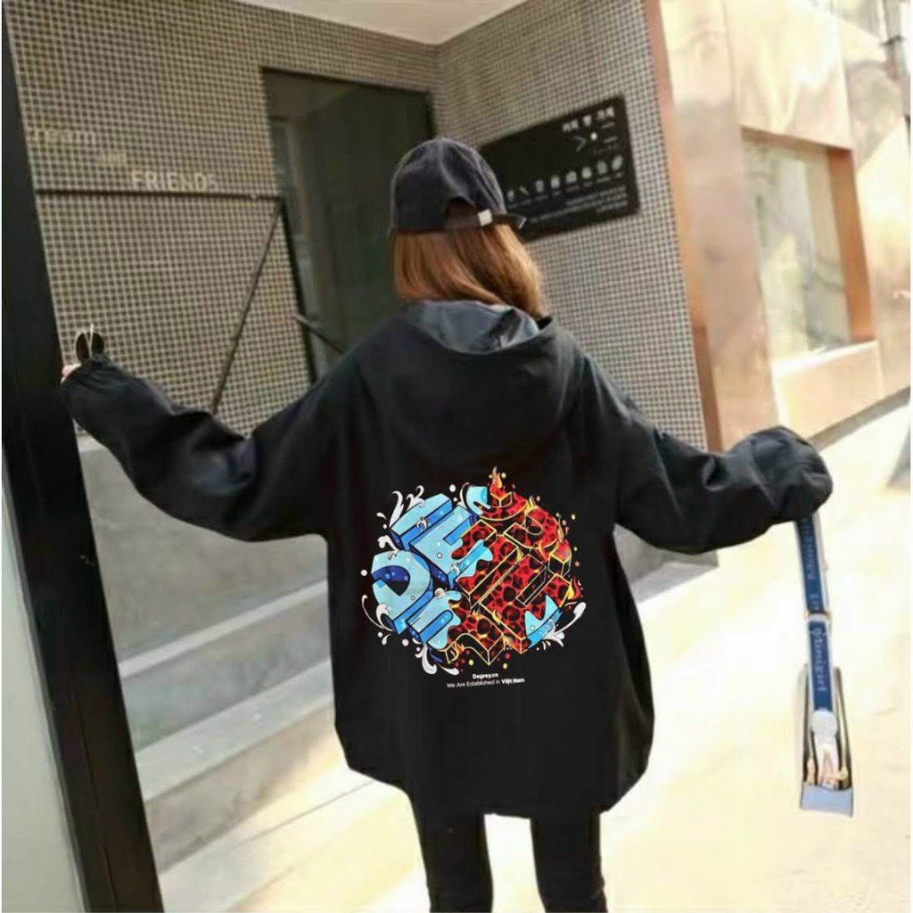 Áo Khoác Dù Chống Nắng Cặp Đôi Cho Nữ Cho Nam Có 2 Màu Unisex Form Rộng DELLI Jacket Ulzzang- SUMON SHOP