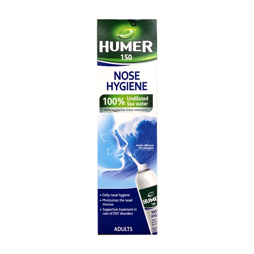 Xịt mũi Humer - Vệ sinh mũi, giảm nghẹt mũi, sổ mũi, viêm mũi người lớn và trẻ em