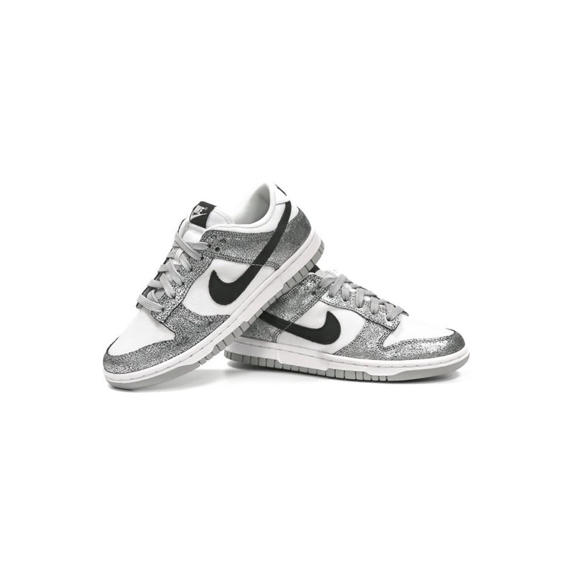 [Chính hãng authentic] Giày Nike dunk low cổ thấp màu bạc Silver Metallic