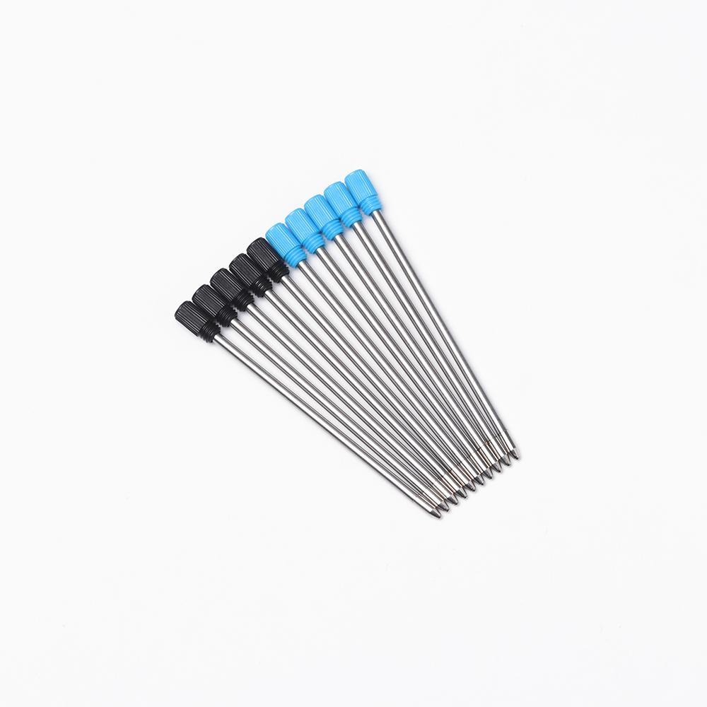 PISTA Set 10 Ruột Bút Bi 0.5mm Thay Thế Mực Xanh / Đen