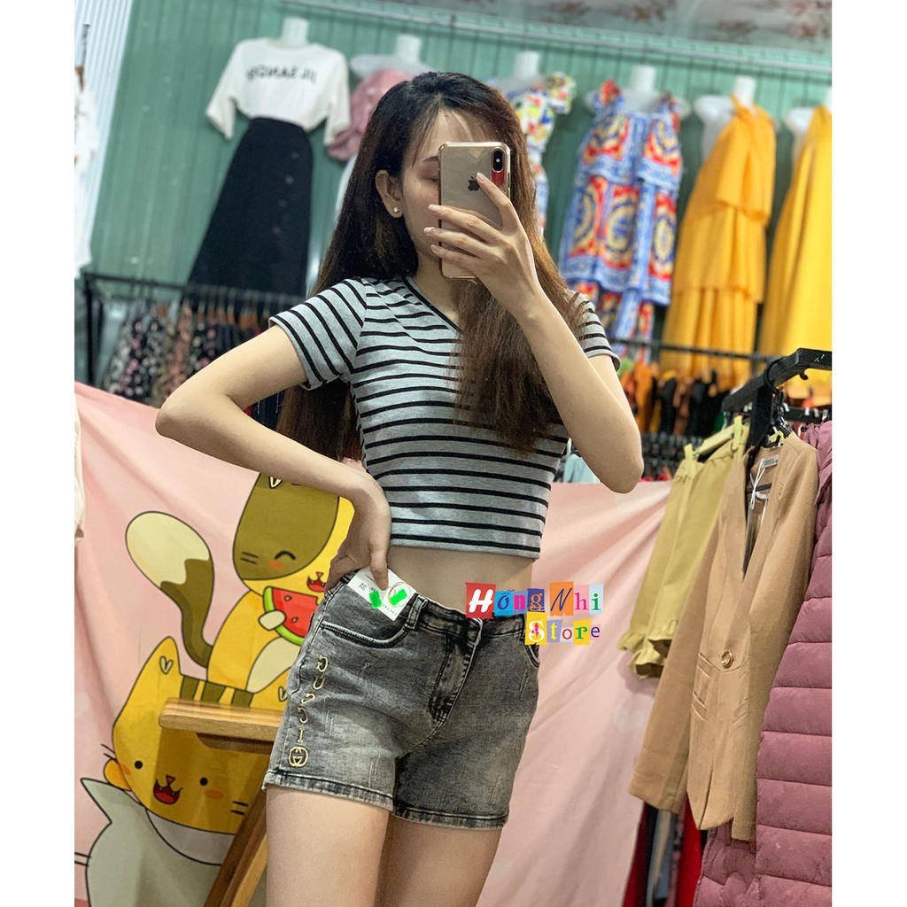 QUẦN SHORT JEAN ĐÙI CO GIÃN CAO CẤP DÁNG RỘNG SIZE ĐẠI
