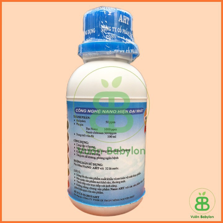 Phân Bón Vi Lượng NANO AHT 100ml