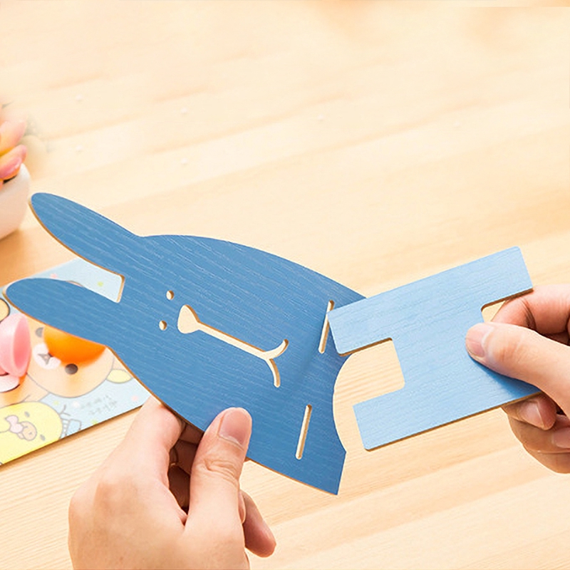 Giá đỡ điện thoại bằng gỗ hình thỏ dễ thương