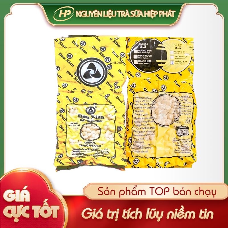 Trân châu hoàng kim DOUXIAN -[VÀNG TƯƠI ĐẸP MẮT] - 1kg  - Nguyên liệu pha chế trà sữa HIỆP PHÁT