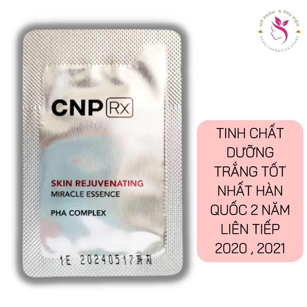 Tinh chất dưỡng truyền trắng da mặt CNP Rx Skin Rejuvenating Miracle Essence 1ml mờ thâm nám tàn nhang