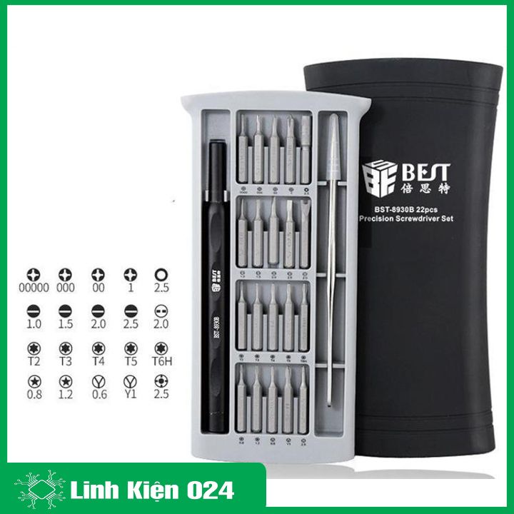 Bộ Công Cụ 22 Chi Tiết Cao Cấp Best-8930B Sửa Chữa Đa Năng