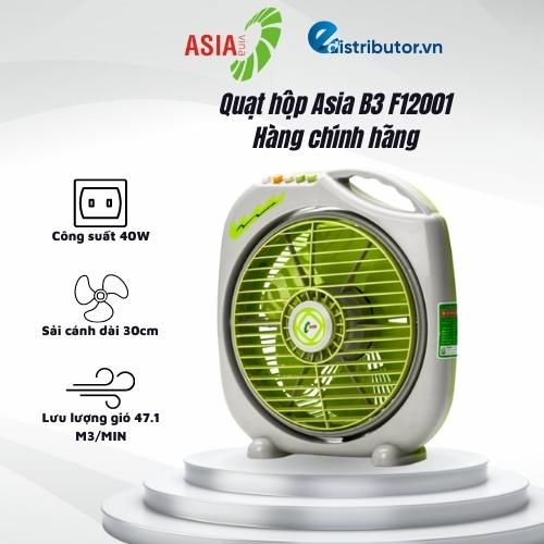 Quạt hộp Asia B3 F12001 - Màu ngẫu nhiên - Hàng chính hãng