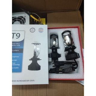 Bi led mini T9 chân h4 dùng cho oto xe máy