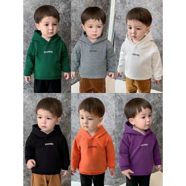 Áo nỉ mũ Dashing cho bé 8-18kg