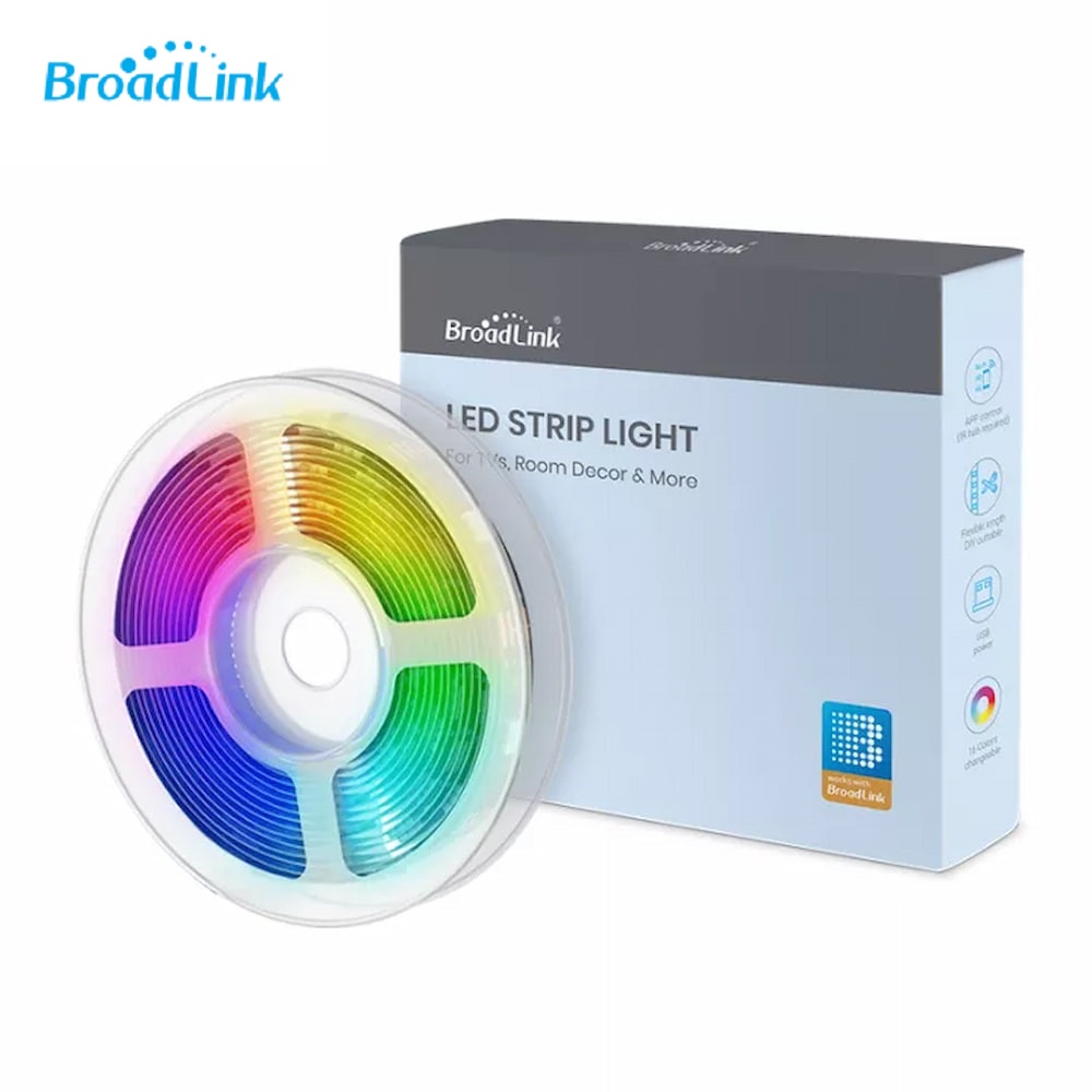 Đèn LED dây Broadlink Light Strip 3M RGB - Kèm remote hoặc điều khiển từ xa qua điện thoại, trang trí tivi, tủ kệ