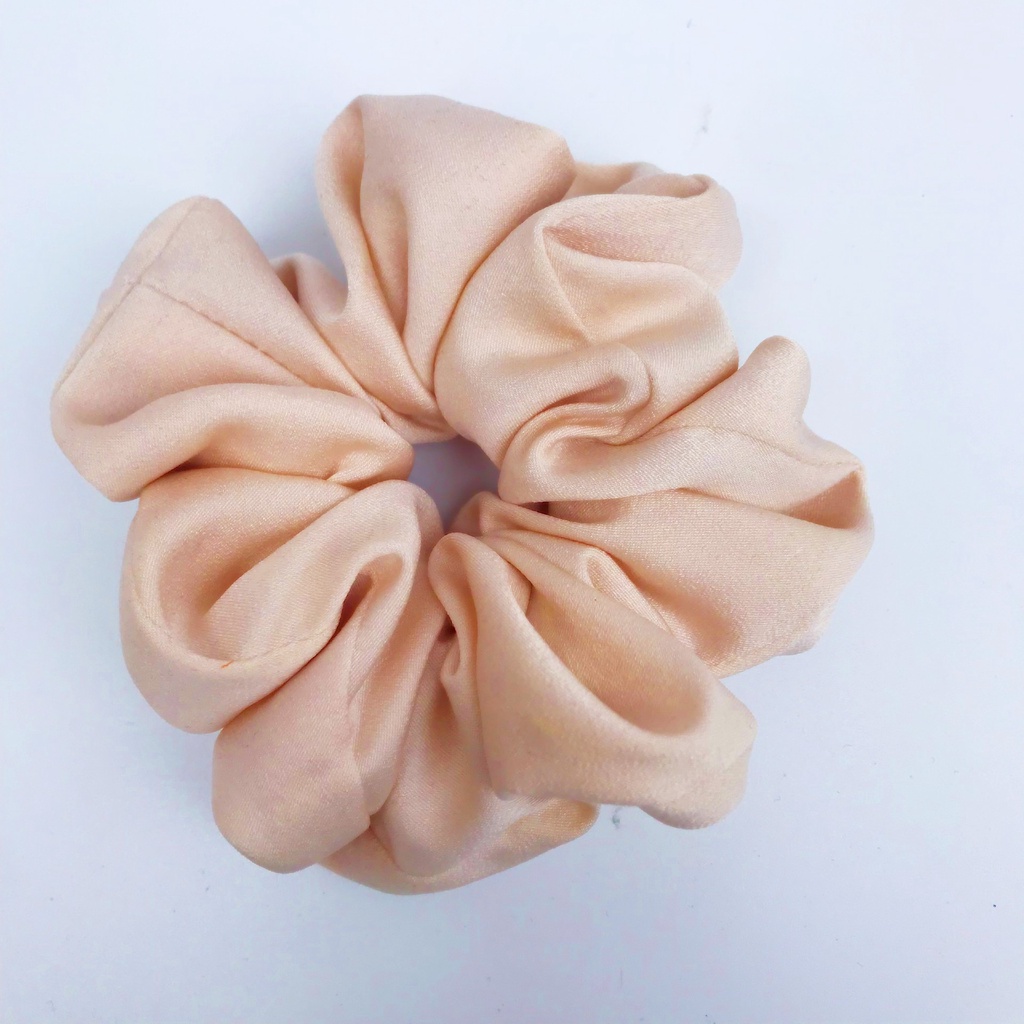 Buộc tóc vải scrunchies handmade by WEARIT chất liệu lụa cao cấp, đa dạng màu sắc