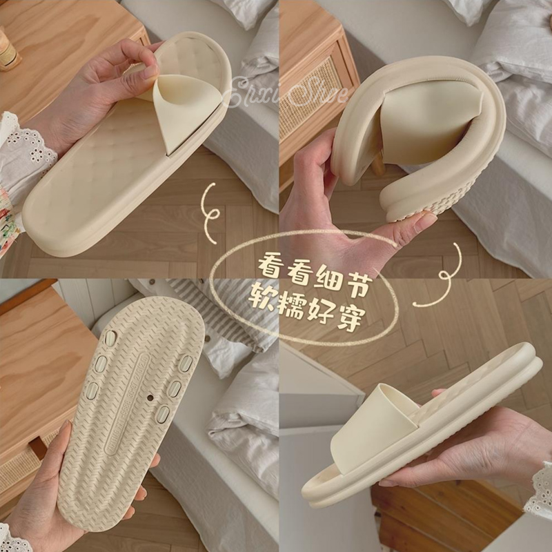 oeggeo shop Đôi dép nữ Mảnh mông rậm rạp vơ dép lê