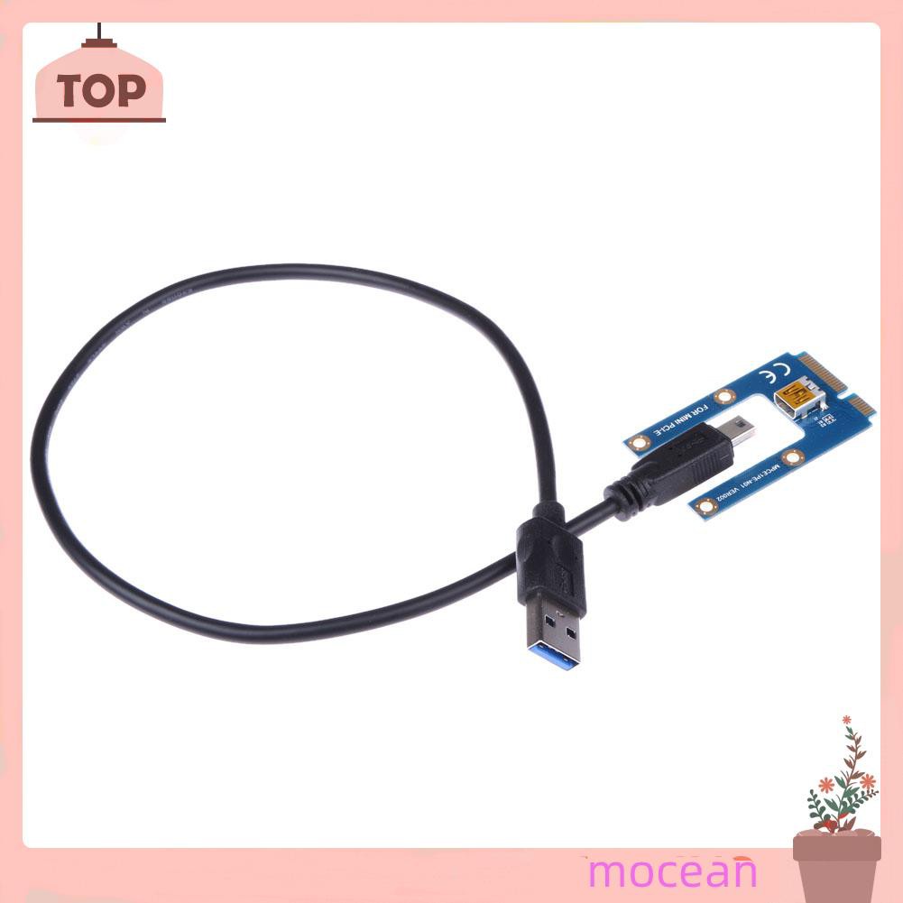 Card Mở Rộng Mocean Usb 3.0 Pci-E Express 1x Sang 16x Kèm Cáp Sata 6pin