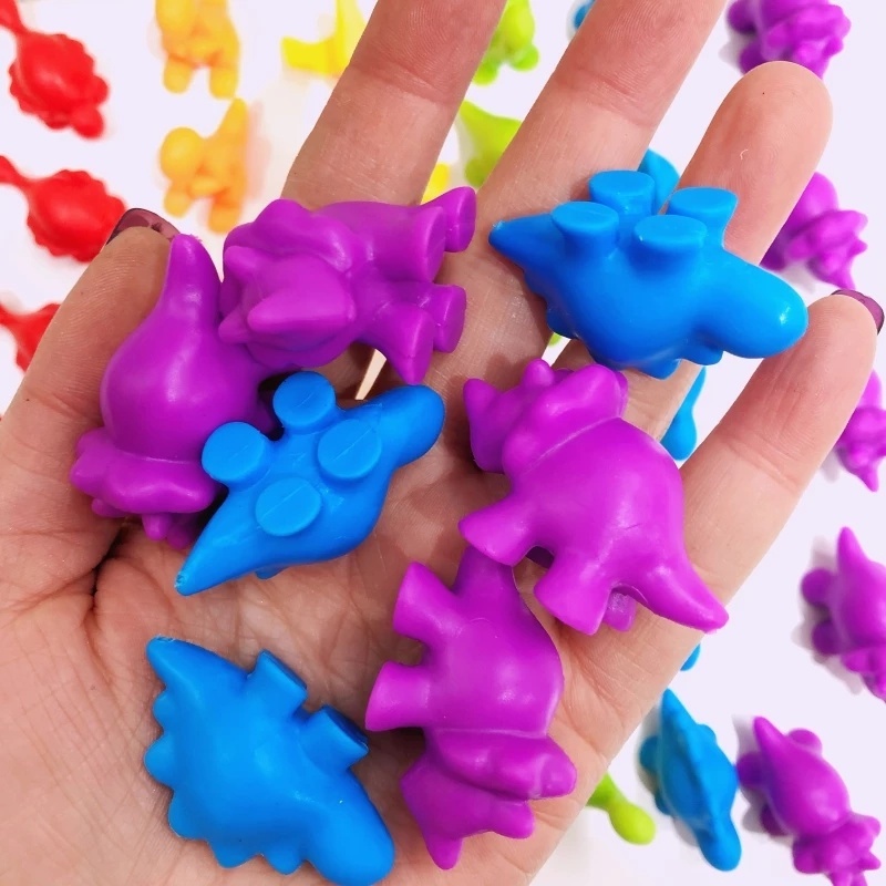 [1Set Kid's Rainbow Counting  Anilmals with Matching Sorting Bowl] [ Educational Toddler Preschool Math Manipulatives Toy ][Children's Birthday Gift]