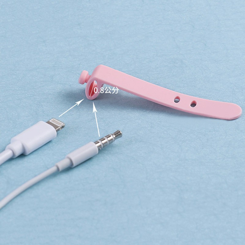 Bộ 4 Dây Quấn Dây Cáp / Tai Nghe Làm Từ Silicon Bền Bỉ Tiện Lợi