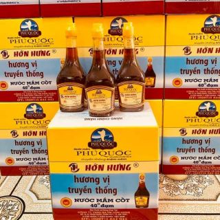 Thùng 6 chai cốt nhỉ 40 độ Hớn Hưng, nước mắm ngon nhât Phú Quốc