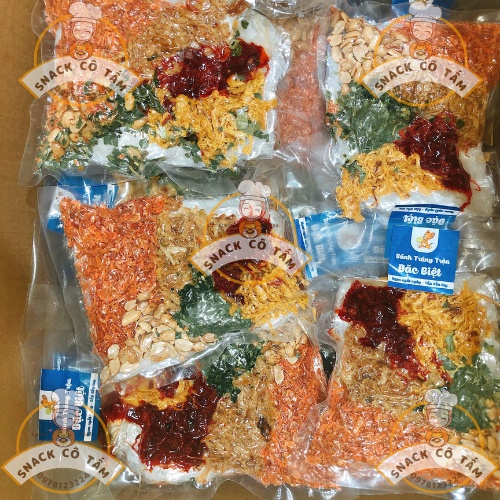 Bánh tráng trộn siêu topping nước sôt bò cay kèm quất,găng tay-Bánh tráng trộn đặc biệt,tự trộn ăn là ghiền/Snack Cô Tấm