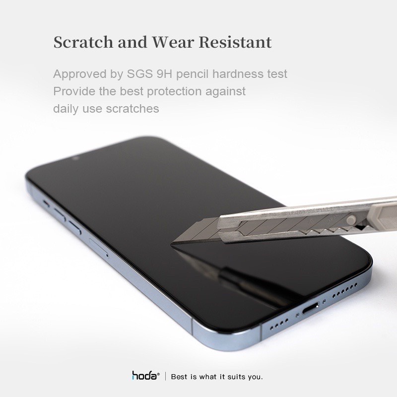 Cường Lực Hoda Matte Nhám Chống Vân Tay Cho IPhone 15 Pro Max , 15 Pro , 15 , 14 Pro Max , 14 Pro , , 13 Pro ,13 Pro Max