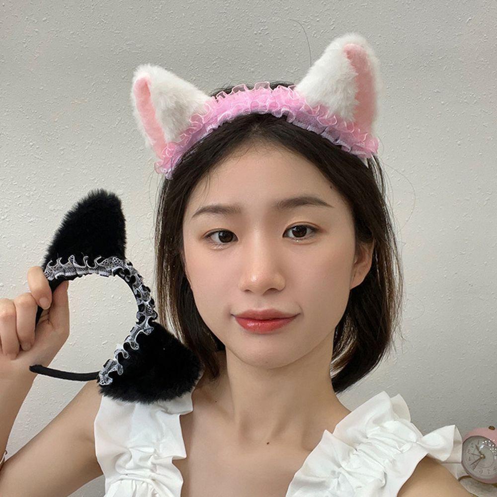 ANEMONE Băng Đô Ren Thiết Kế Phong Cách Lolita Nhật Bản Dễ Thương Dành Cho Nữ