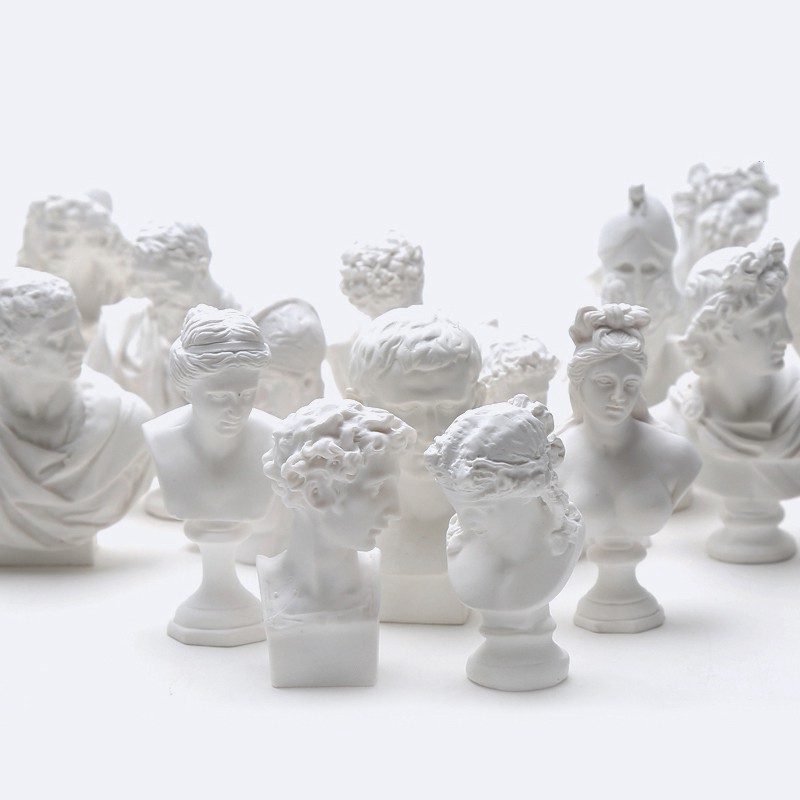 ☘️Set 10 đầu tượng Hy Lạp bán thân mini trang trí phong cách Vintage