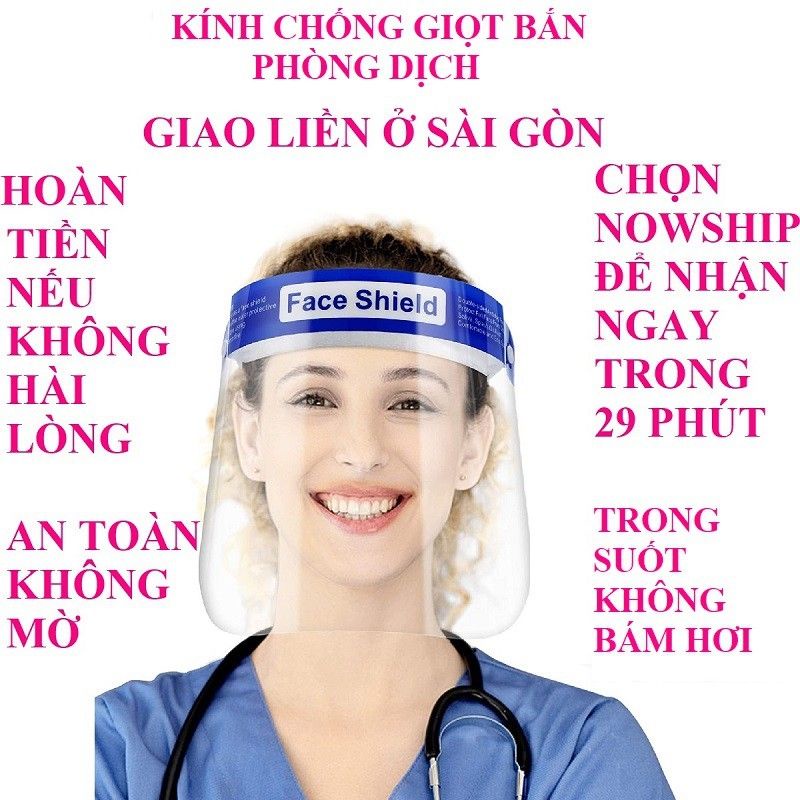 Kính chống giọt bắn 2 loại quai thun êm ái và gọng cứng