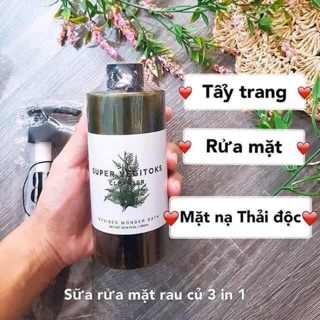 Sữa rửa mặt rau củ super vegitoks