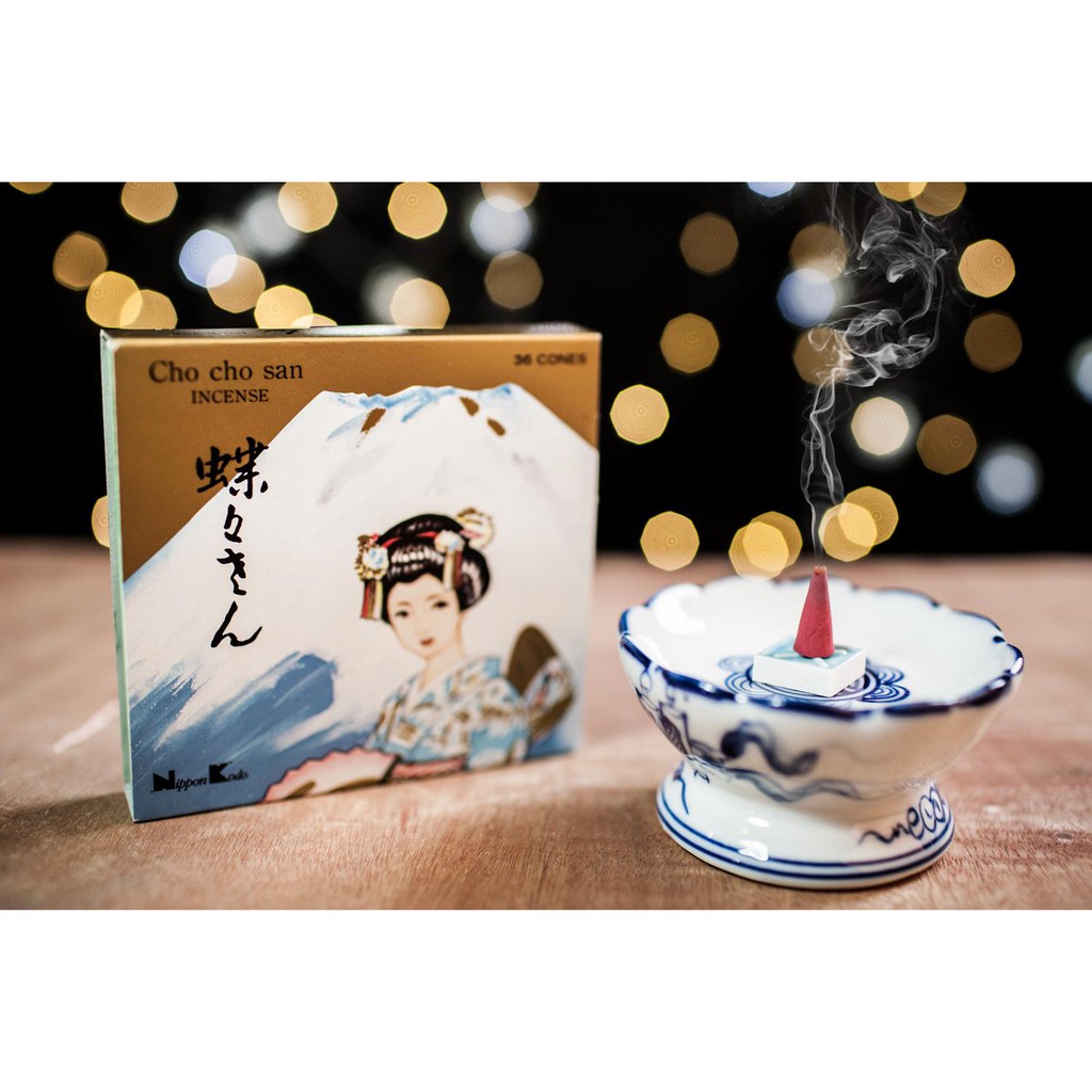 Set nhang thơm Nhật Bản Cho Cho San - 4 loại hương (Đàn hương, Trầm hương, Anh đào, Gỗ thông) - Nippon Kodo