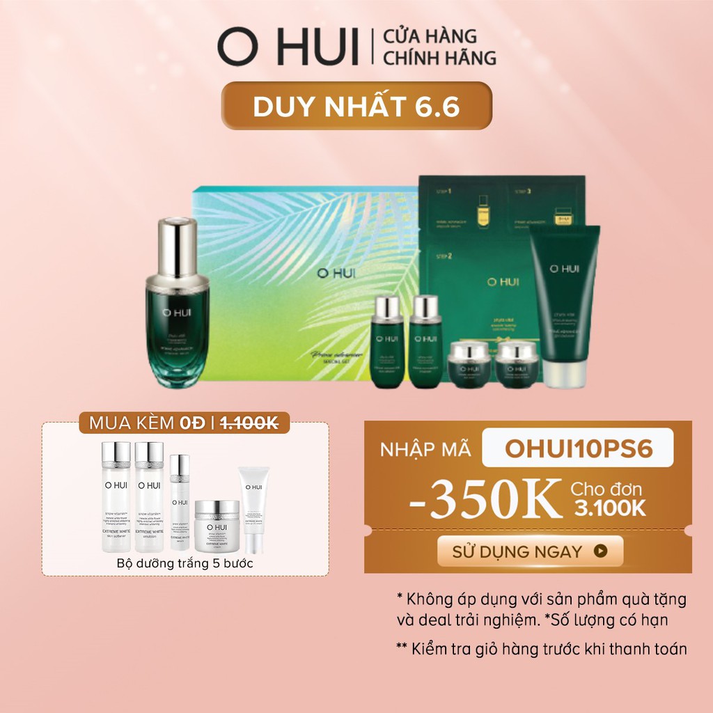 [Mã COSLUXMP4 giảm 150K] Bộ tinh chất ngăn ngừa lão hóa toàn diện OHUI Prime Advancer Ampoule Serum Special Set 7pcs