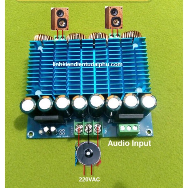 Mạch amplifier Class D TDA8954TH 2.0 - 420W*2