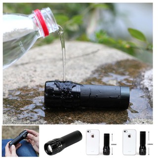 Free ship - đèn pin led siêu sáng chịu nước - đèn pin phượt