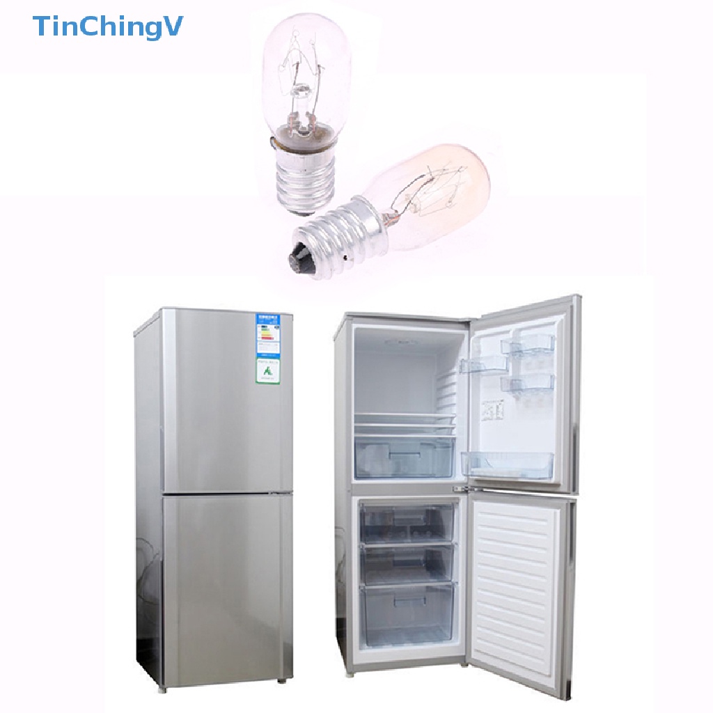 Bộ 2 Bóng Đèn Đầu Nhỏ 15W Bằng Nhôm Chuyên Dụng Cho Tủ Lạnh / Lò Vi Sóng