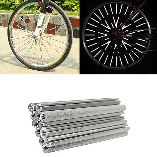 Set 12 ống phản quang trang trí căm xe đạp