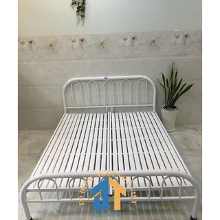 Giường sắt đơn giản Đại Thành 1M6X2M, tháo lắp đơn giản
