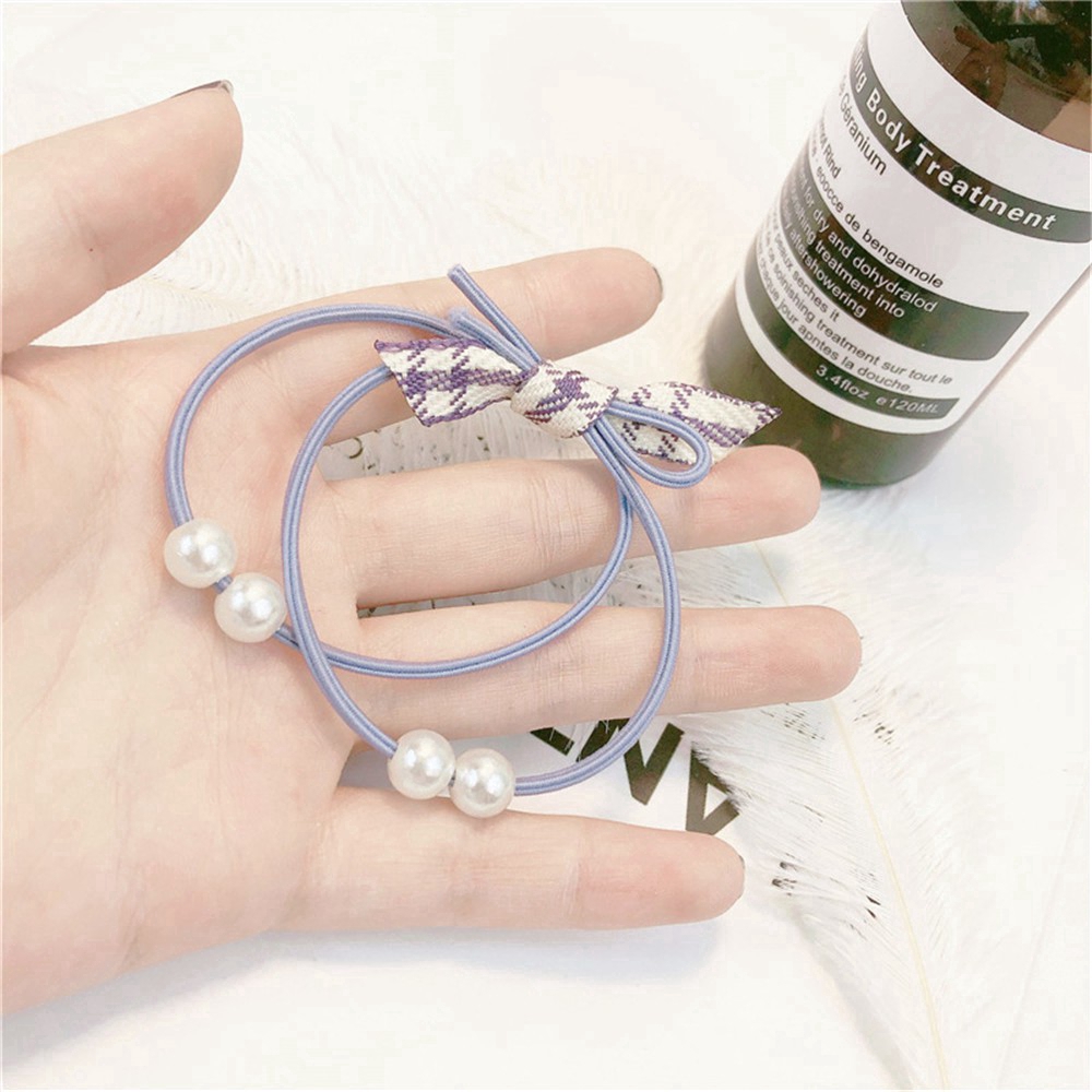 Dây buộc tóc nữ đính ngọc thời trang COD