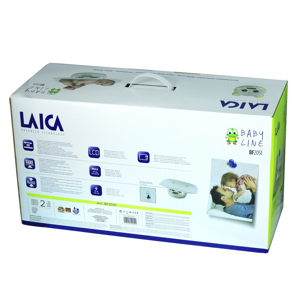 Cân trẻ em điện tử laica bf2051 - mức cân tối đa 20 kg - tối thiểu 800g - ảnh sản phẩm 3