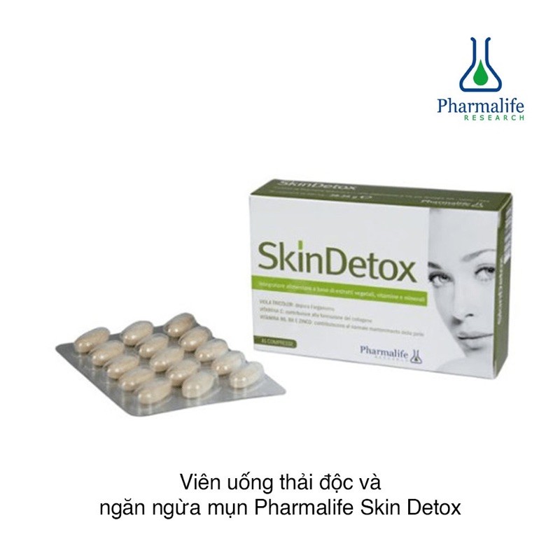 Pharmalife Viên Uống Thải Độc Và Ngăn Ngừa Mụn Skin Detox (Hộp 45 Viên nén)